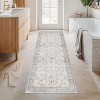 2'x10' Washable Neutral Farmhouse Boho Runner Rug - 2 of 4