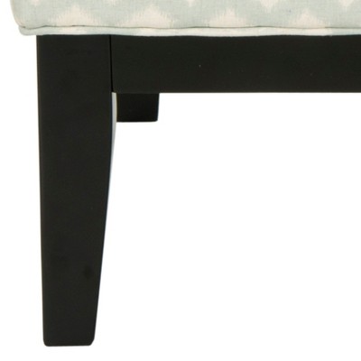 Gray Geometric Patterned Birch Wood Slipper Chair