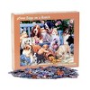 Vermont Christmas Store Dogs on a Bench Jigsaw Puzzle, Ages 12 and Up, 30 x 24 inch, 1000 Pieces - 3 of 3