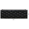 NicBex Pouf Armless Ottoman Bench, Tufted Upholstered Bench with Nailhead Trim and Shelf for Living Room, Entryway and Bedroom - 3 of 4