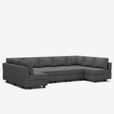 Belffin Modular Terry Sleeper Sofa with Storage Seat (12 Seats + 11 Sides)