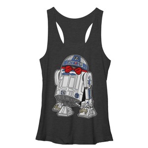 Women's Star Wars R2-D2 Bowtie Racerback Tank Top - 1 of 3