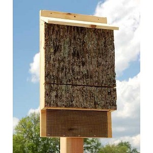 Uncle Dunkels Wooden Bat House; OBC Endorsed Rustic Handmade Bat Shelter Box - 1 of 4