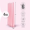 Leor & Lair 10" Taper Candles - 4 Pack - Unscented Tapered Candlesticks for Dinner, Home, and Holiday - 2 of 4
