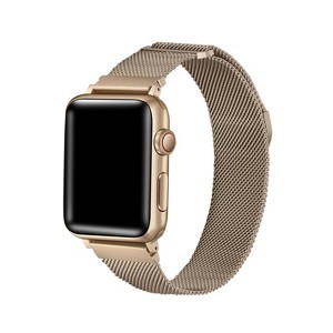 Posh Tech Infinity Stainless Steel Mesh Band for Apple Watch - Gold -  44/45/46/49mm - 1 of 3
