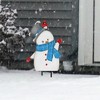 Briarwood Lane Jolly Winter Snowman Metal Yard Art 29x14.5 For Winter Metal Art - 2 of 3