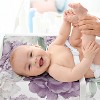 Sweet Jojo Designs Girl Changing Pad Sheet Peony Floral Garden Lavender Purple and Ivory - 3 of 4