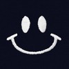 Dalix Smile Face Embroidered Fleece Cropped Hoodie Cold Fall Winter Women - 2 of 4