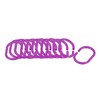 Evideco French Home Goods Colored Plastic Shower Curtain Rings - Set of 12 - 4 of 4