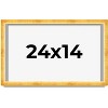 PosterPalooza | Minimalist Shadow Box Gold Picture Frame - UV Acrylic, Backing Board, Hanging Hardware - 2 of 4