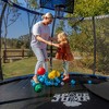 SpaceJump Lunar Trampoline, Outdoor 16 Foot Round Bouncer, Backyard Active Play Set with Safety Net, 330 Pound Weight Capacity, Black/Blue - 4 of 4