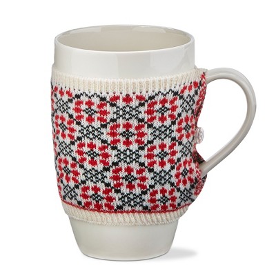 tagltd WINTER SKETCHES FLWR SWEATER MUG 16 oz
