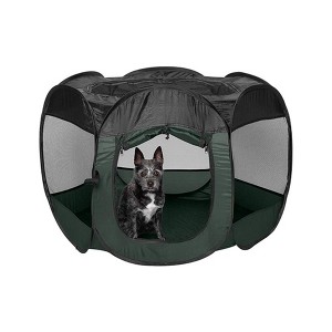 Bellura Pet - Green Foldable Animal Shelter - Green - 1 of 4
