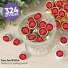 Big Dot of Happiness Cherry Red Wedding Candy Stickers, Mr & Mrs Wedding Guest Favors, Party Favor Labels, Small Round Candy Stickers - 324 Count - 2 of 4