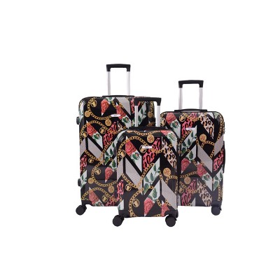 Mirage Luggage Xena 3-Piece ABS Hardshell Lightweight Luggage Set with 360° Dual Spinning Wheels and Combo Lock