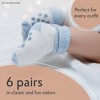 Cozyway Non-Slip Crew Grip Infant Socks, 12 Pack for Boys, Stripes & Dinosaur Design, 6-12 Months - 3 of 4