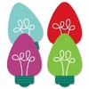 Big Dot of Happiness Christmas Light Bulbs - Decorations DIY Holiday Party Essentials - Set of 20 - 2 of 4