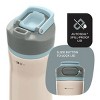 Contigo Clybourn Chill Stainless Steel FreeFlow Filter Water Bottle with AUTOSEAL, 24oz Salt - 4 of 4