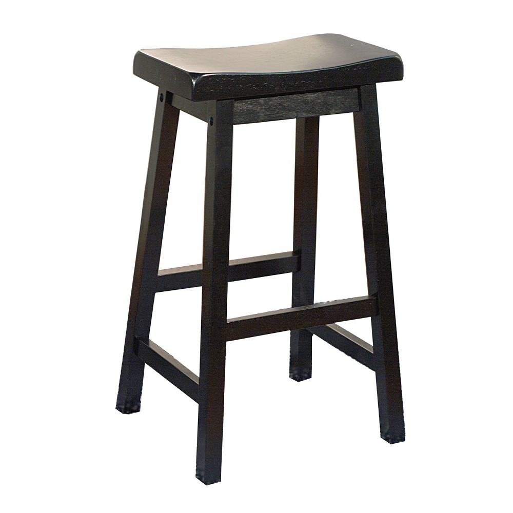 30" Arizona Saddle Barstool Black - Buylateral