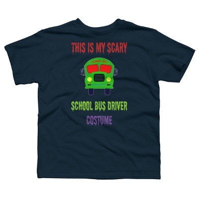 Boy's Design By Humans Halloween School Bus Driver Costume By TeeShirtMadness T-Shirt