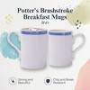 Portmeirion Potter's 9oz Brushstroke Breakfast Mug, Set of 4, Elegant Earthenware Tea Mugs with Handle, Ideal Gift for Coffee Lovers - Blue - 2 of 4