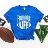 Simply Sage Market Women's Just Livin' My Best Football Fan Life Short Sleeve Graphic Tee - 3 of 3