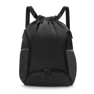 Narwey Sports Gym Bag Drawstring Backpack with Shoes  display picture 3
