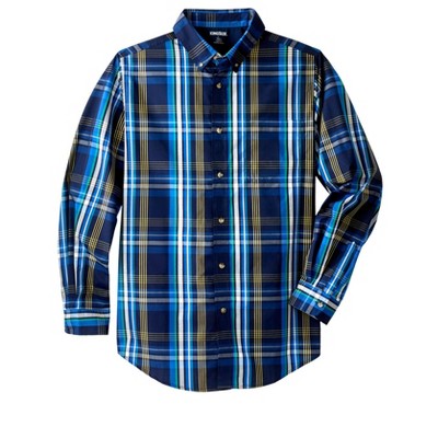 KingSize Men's Big & Tall Long Sleeve Wrinkle Free Sport Shirt