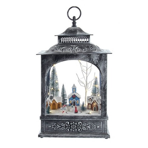 Kurt Adler 15-Inch Battery Operated LED Musical Christmas Village Lantern