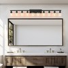 65.4inch Vanity Lights Fixtures Matte Black 10 Light Modern Vanity Lights Black Bathroom Wall Lighting for Mirror Bedroom,Living Room - 2 of 4