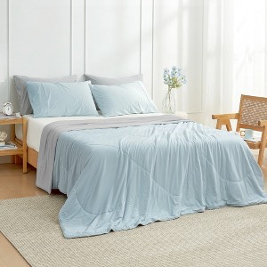 Cozy Bliss Summer Quilt Breathable Cooling Comforter Lightweight Cooling Blanket for Hot Sleepers - 1 of 4