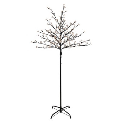 Northlight 6' Prelit LED Cherry Blossom Flower Tree Warm White Lights