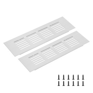Unique Bargains Rectangle Ventilation Grille, Aluminum - 1 of 3