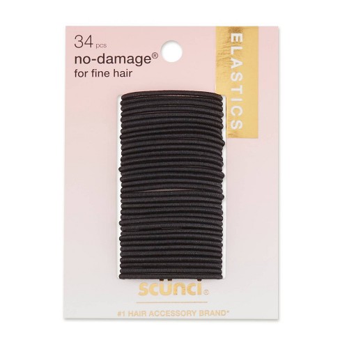 Scunci Small Black Rubber Bands