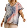 Women's Distressed Tie Dye Top - umgee - 2 of 4