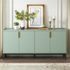 KTMBDW Large Buffet Sideboard Cabinet with Storages, 63" Modern Buffet Table Coffee Bar Storage Cabinet with 4 Doors for Dining Room, Living Room - 2 of 4