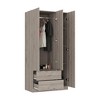 Chery Life Austral 3 Door Armoire with Drawers, Shelves, and Hanging Rod - 3 of 4