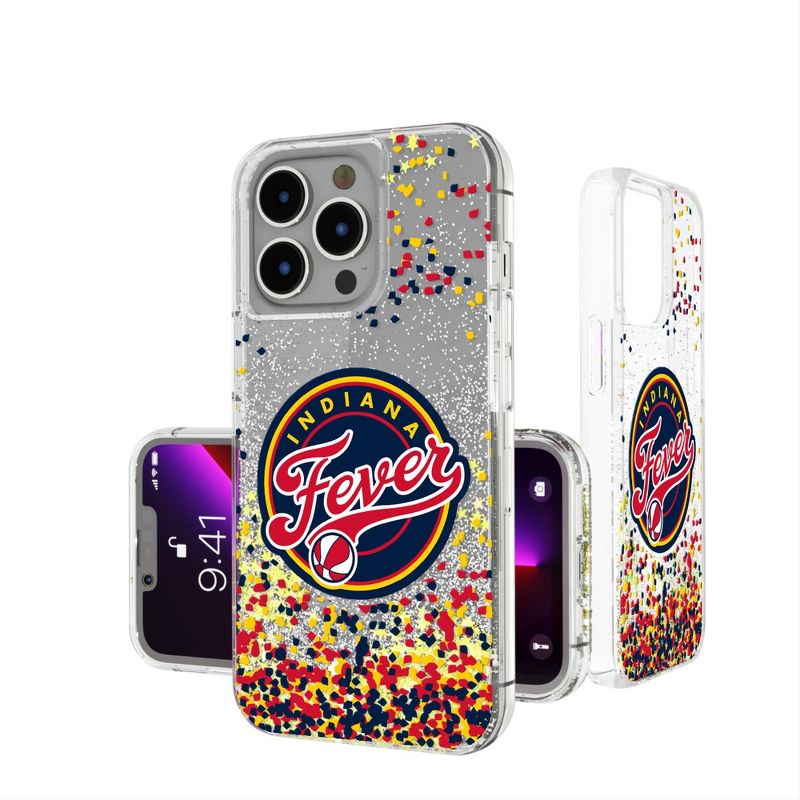 Keyscaper Indiana Fever Confetti Glitter Phone Case, 1 of 2