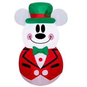 Gemmy Disney 3.5 FT Lighted Snowman Mickie Mouse Christmas Inflatable Decoration - 1 of 3