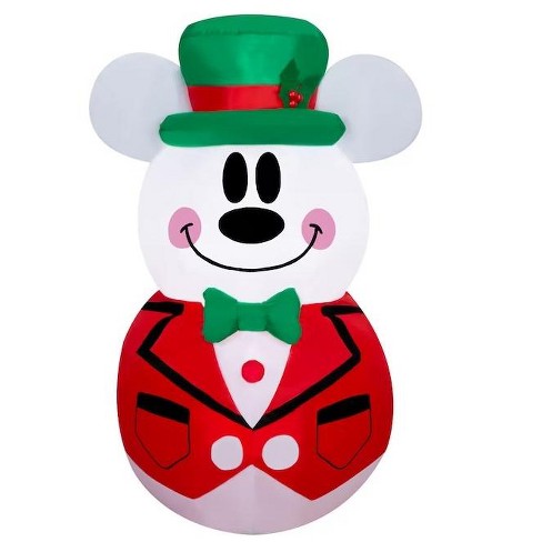 Gemmy Disney 3.5 FT Lighted Snowman Mickie Mouse Christmas Inflatable Decoration - image 1 of 3