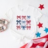 Simply Sage Market Coquette Bow Chart Stars And Stripes Short Sleeve Tee - 3 of 4
