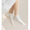 Anna-Kaci Women's 3-Pack Sheer Lace Ice Silk Ankle Socks with Floral Knit Design Lightweight Breathable Style - 2 of 4
