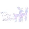 Reindeers & Sleigh Christmas Decoration 160 LEDs 51.2" Acrylic - 2 of 4