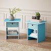HOMLUX 2PCS Nightstand Sofa End Table Bedside Table with Bin Drawer & Open Shelf - 2 of 4
