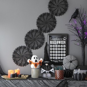 Whisen Fabric Plaid Pumpkin Decor, Holiday Halloween Decoration - 1 of 4