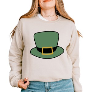 Simply Sage Market Women's Graphic Sweatshirt Leprechaun Hat - 1 of 4