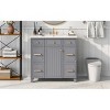 36-Inch Bathroom Vanity Cabinet, Single Sink,Shaker Cabinet With Soft-Closing Cabinet Door And Deep Drawer-Cuddlewood - 4 of 4