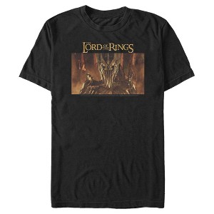 Men's The Lord of the Rings Fellowship of the Ring Sauron Movie Poster T-Shirt - 1 of 4