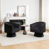 SEYNAR Mid Century Modern Velvet 360 Degree Swivel Accent Chair Set of 2 - 3 of 4