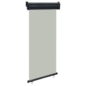 vidaXL Balcony Side Awning Grey Steel, Aluminum, Polyester 33.5 x 98.4 in - 1 of 4